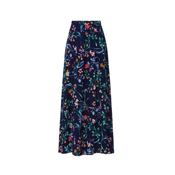 SPRING SALE! Slate & Willow Navy Floral Maxi Skirt Size Medium - Picture 3 of 7